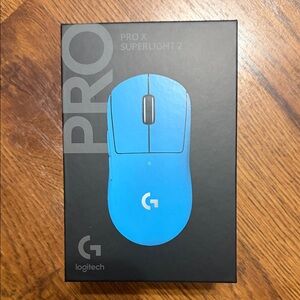 Logitech Pro X superlight 2 (blue color) Black Retail Sealed Box